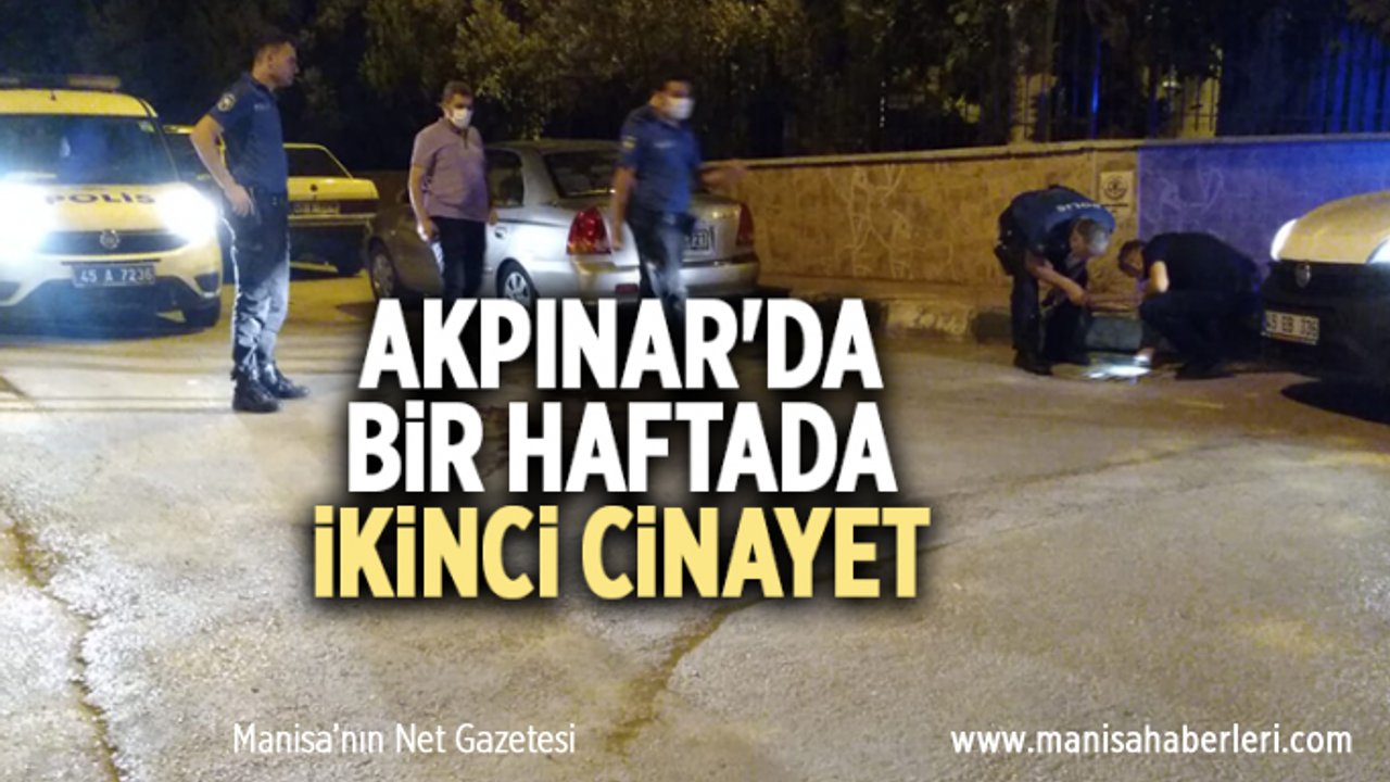 AKPINAR'DA BİR HAFTADA İKİNCİ CİNAYET