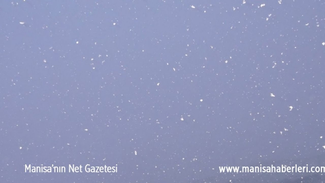 MANİSA MERKEZDE KAR YAĞIŞI BAŞLADI