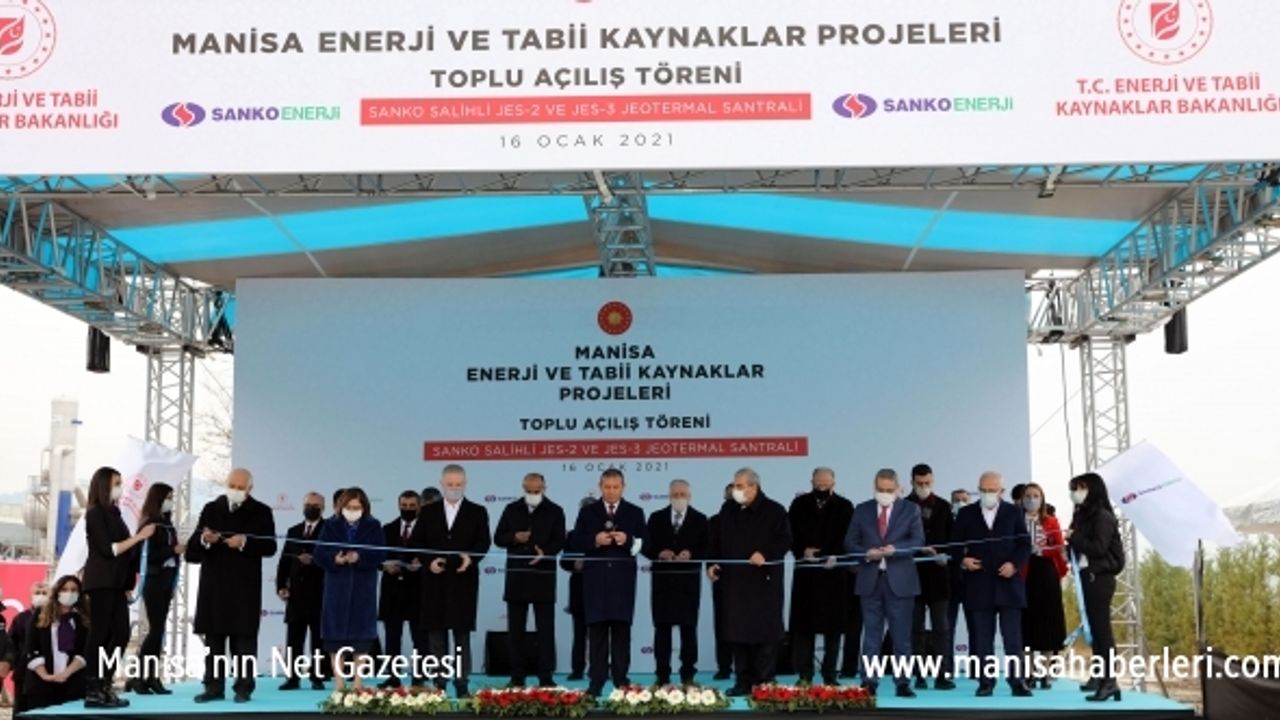 Sanko Enerji Salihli JES törenle açıldı