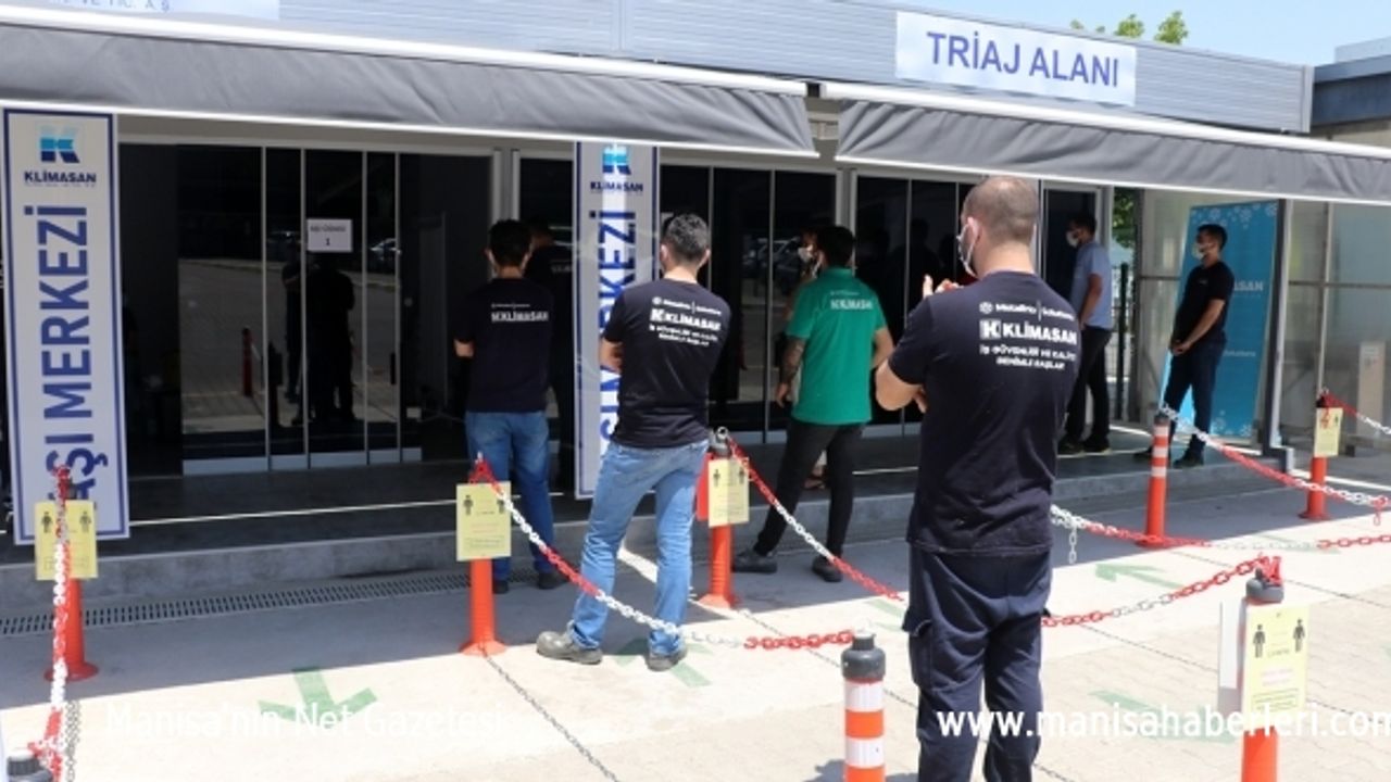 Manisa OSB'deki fabrikalarda yerinde aşılama uygulaması