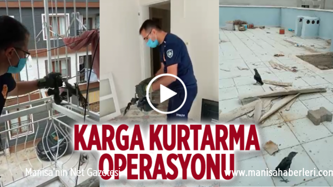 Mutlu sonla biten karga kurtarma operasyonu