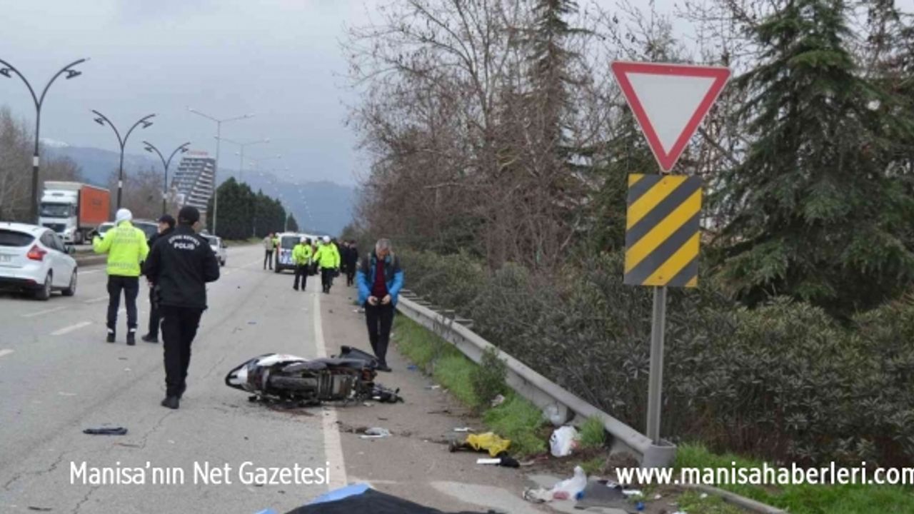 Manisa’da kamyonetin çarptığı elektrikli bisikletin sürücüsü öldü