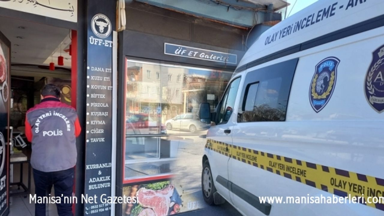 Manisa’da kasap soygunu! 100  bin TL'lik malzeme çaldılar