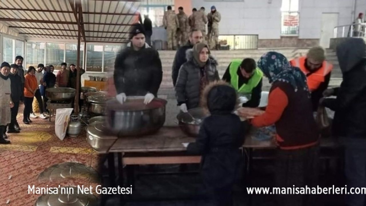 Manisalı öğrencilerin mutfağı 6 bin depremzedeye yemek hizmeti veriyor