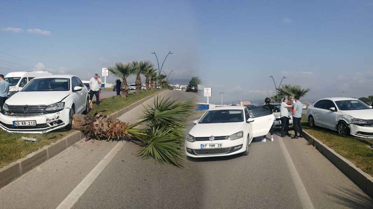 Manisa-Muradiye oto yolunda zincirleme kaza! 6 araç birbirine girdi