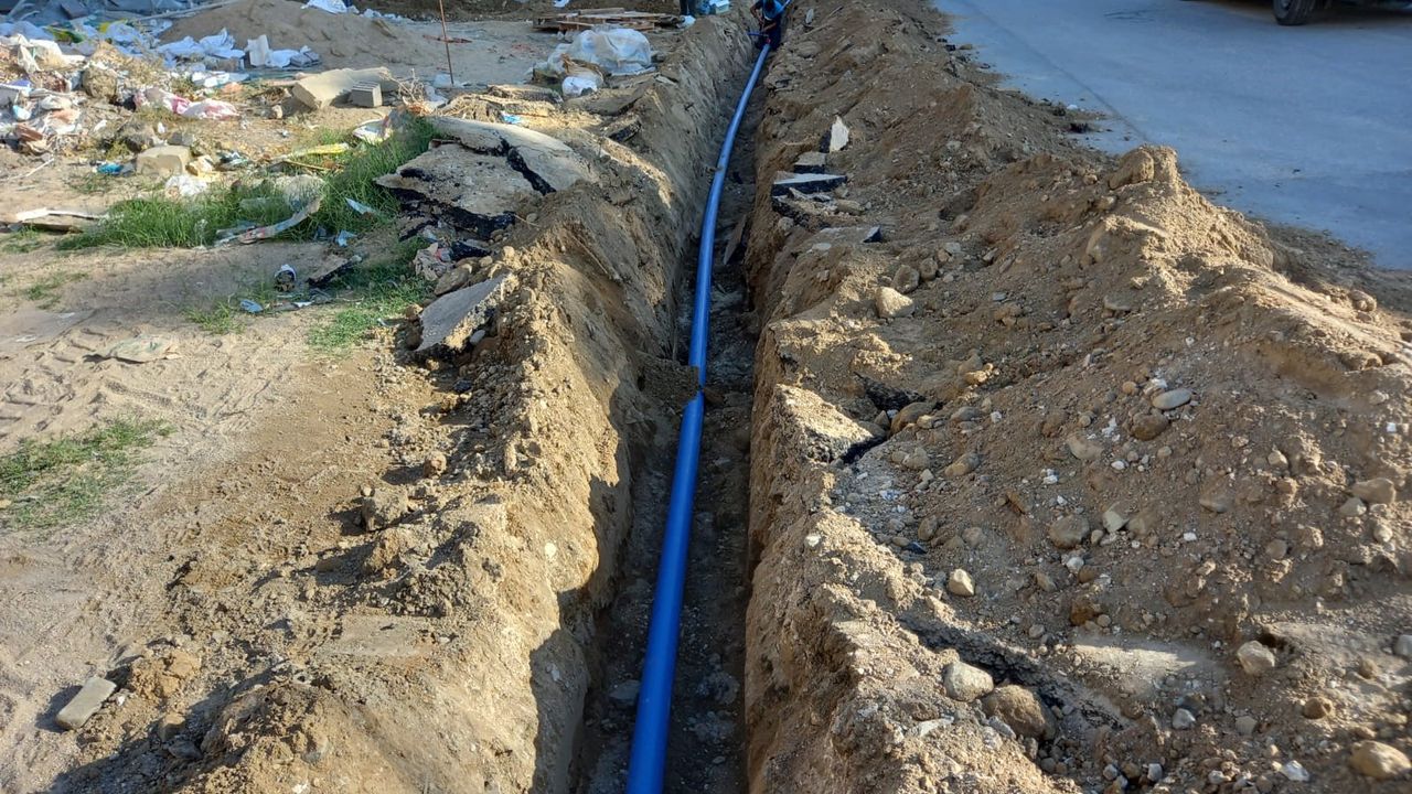 MASKİ'den yeni yerleşim alanına içme suyu hattı