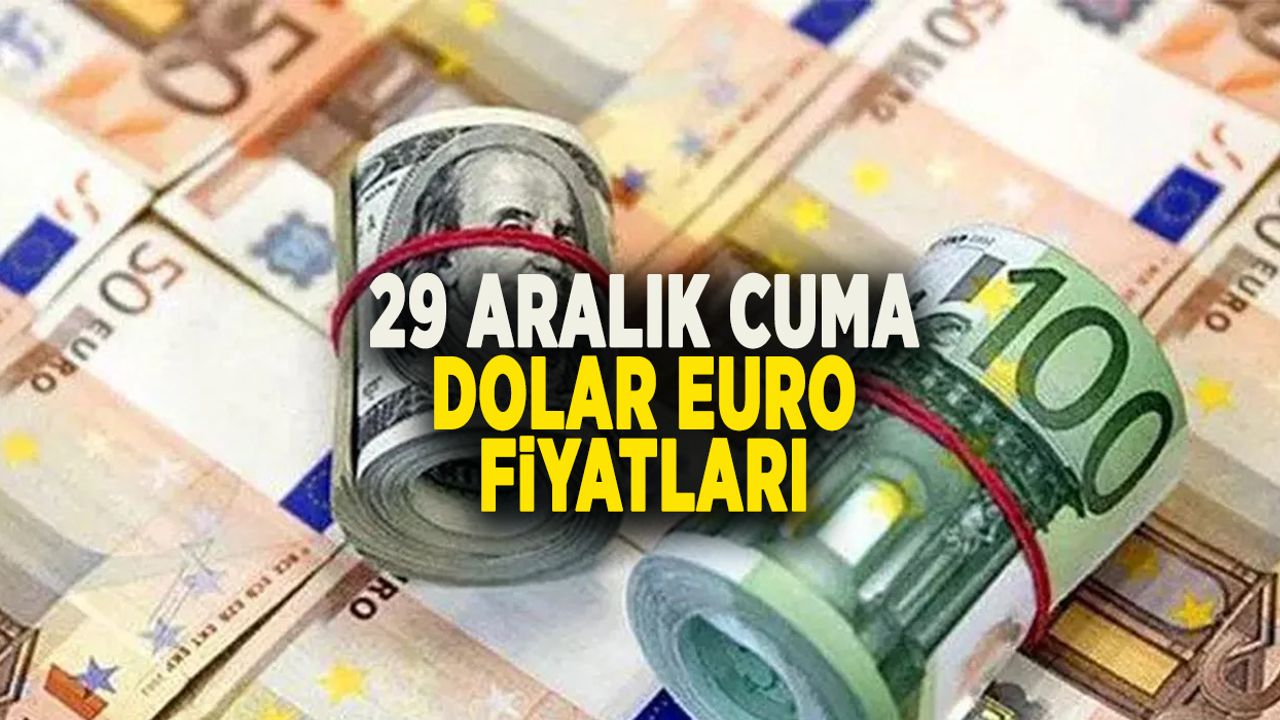 29 ARALIK CUMA DOLAR EURO FİYATLARI