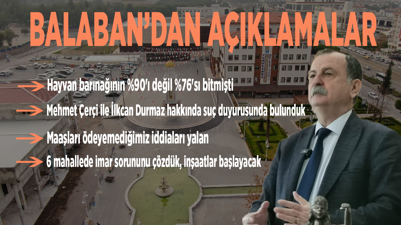 Semih Balaban'dan açıklamalar