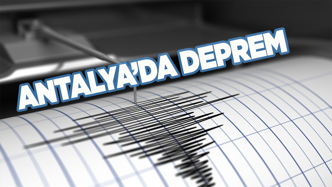 Antalya'da 3.9 büyüklüğünde deprem