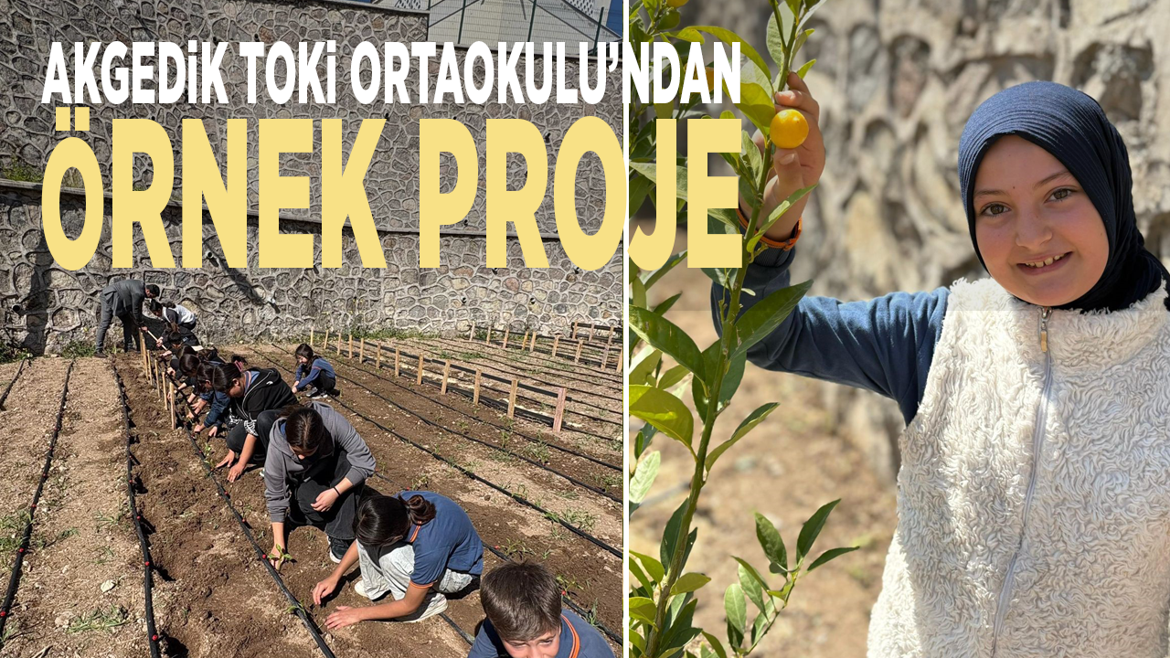 Akgedik TOKİ Ortaokulu’ndan örnek proje