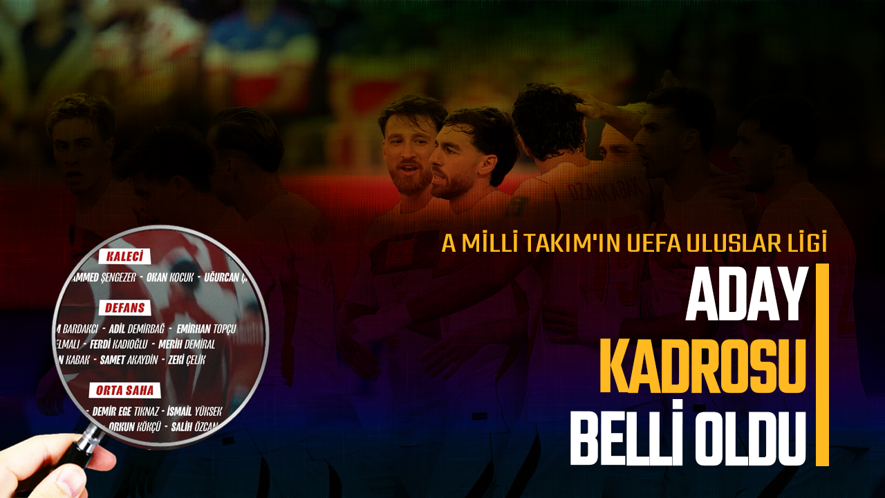 A Milli Takımımızın aday kadrosu açıklandı!