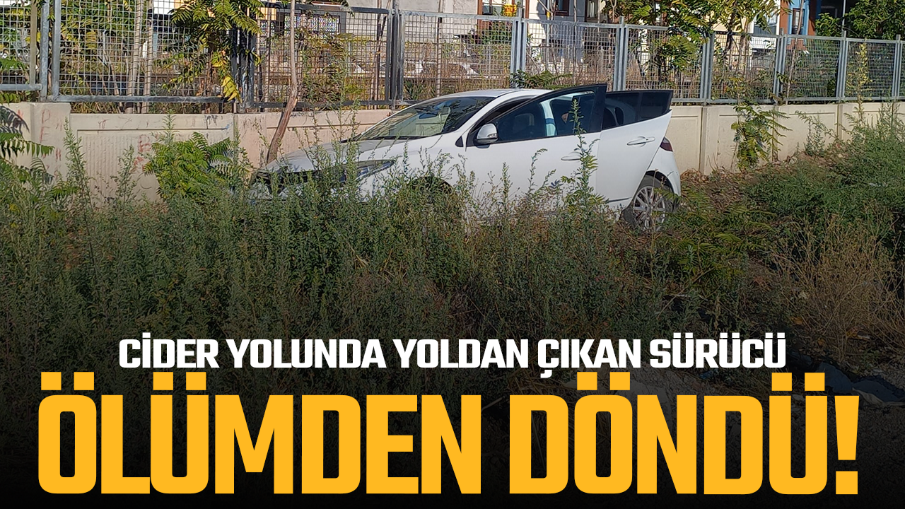 Manisa Cider Yolu’nda Kaza! Şans Eseri Yaralanan Yok