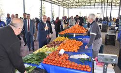 Salihli Belediye Başkanı yeni pazar yerlerini gezdi