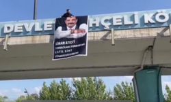 CHP'li gençlerden Devlet Bahçeli Köprülü Kavşağı'na 'Sinan Ateş' pankartı
