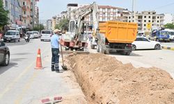 Avni Gemicioğlu Caddesi'nde altyapı çalışmaları devam ediyor