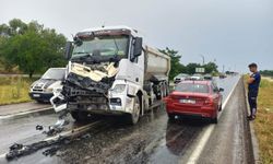 Kaza oldu yol kapandı!