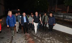 Başkan Ergün'den sabah saatlerine kadar sel bölgesinde inceleme