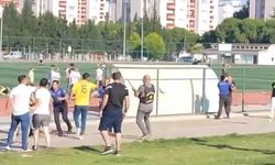 İzmir’de amatör maçta taraftarlar birbirine girdi