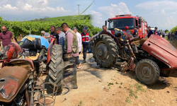 Manisa'da devrilen traktörün altında kalan çiftçi hayatını kaybetti!