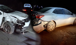 Manisa'da zincirleme trafik kazası! 2'si polis 3 yaralı 