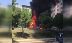 İzmir'de çocuk parkında yangın paniği!