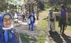 Manisa’da kadın muhtarın öncülüğünde kadınlar Spil Dağı Milli Parkına çıktı