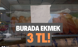 BURADA EKMEK 3 TL!