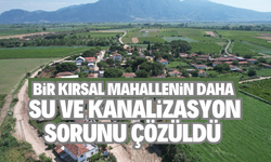 Bir kırsal mahallenin daha su ve kanalizasyon sorunu çözüldü