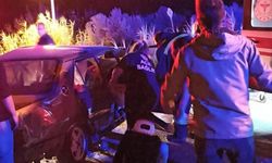 Manisa'da feci kaza! Otomobil zeytin bahçesine uçtu: 1 ölü, 3 yaralı