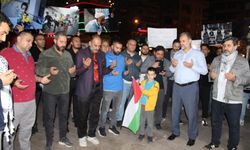 Manisa'da STK’lardan İsrail’e tepki, Filistinlilere dua