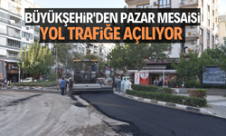 Büyükşehir'den yolun trafiğe açılması için pazar mesaisi