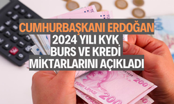 Cumhurbaşkanı Erdoğan, 2024 yılı KYK burs ve kredi miktarlarını açıkladı