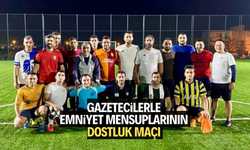 GAZETECİLERLE EMNİYET MENSUPLARININ DOSTLUK MAÇI