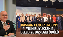 Başkan Ergün'e Yılın Büyükşehir Belediye Başkanı ödülü