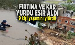 FIRTINA VE KAR YURDU ESİR ALDI 9 kişi yaşamını yitirdi!