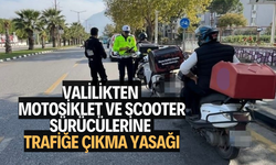 Manisa'da motosiklet ve scooter sürücülerine trafiğe çıkma yasağı