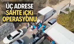 Üç adrese sahte içki operasyonu