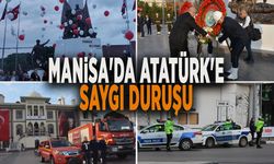 MANİSA'DA ATATÜRK'E SAYGI DURUŞU