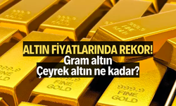 Altın fiyatlarında rekor (Gram altın, Çeyrek altına ne kadar?)