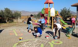 Sarıgöl'de geleneksel çocuk oyunları okul bahçesinde yaşatılıyor
