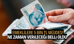 Emeklilere 5 bin TL müjdesi... Ne zaman verileceği belli oldu