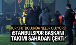 İstanbulspor, Trabzonspor maçında sahadan çekildi!