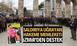 Saldırıya uğrayan hakeme memleketi İzmir'den destek