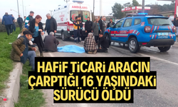 Manisa'da hafif ticari aracın çarptığı 16 yaşındaki sürücü öldü 