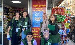 Yeşilay Manisa’nın genç gönüllülerinden esnafa ziyaret