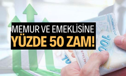 Memur ve emeklisine yüzde 50 zam!  