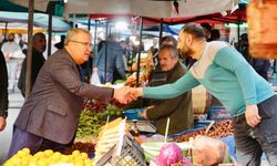 Çerçi, Karaköy pazarını gezdi, vatandaşların sorunlarını dinledi
