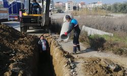 Turgutlu Fatih Sanayi Sitesi’nde yağmur suyu hattı çalışması yapıldı