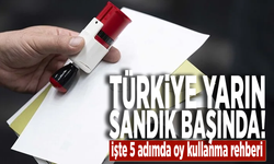 Türkiye yarın sandık başında! İşte 5 adımda oy kullanma rehberi