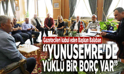 Gazetecileri kabul eden Başkan Balaban: Yunusemre'de yüklü bir borç var